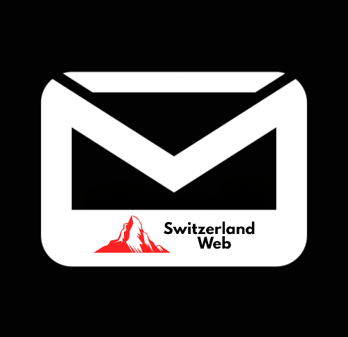 Icône d’enveloppe avec le logo Switzerland Web – page de contact conception web Suisse