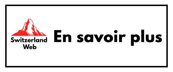 Bouton “En savoir plus” avec le logo Switzerland Web – conception web professionnelle en Suisse.