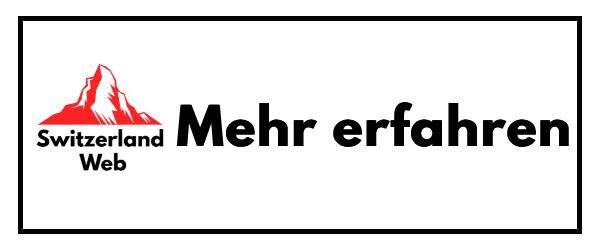 Schaltfläche „Mehr erfahren“ mit Switzerland Web Logo – professionelles Webdesign Schweiz.