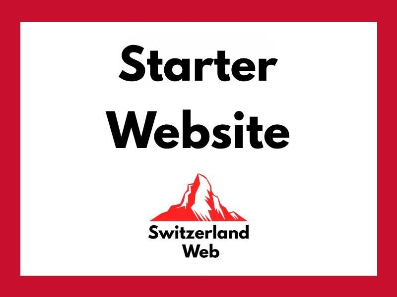 Starter Website Package – Simple Website from 490 CHF in Switzerland